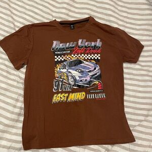 Brown Graphic T-Shirt